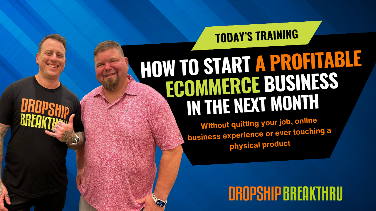 how to start a high ticket dropshipping business free training