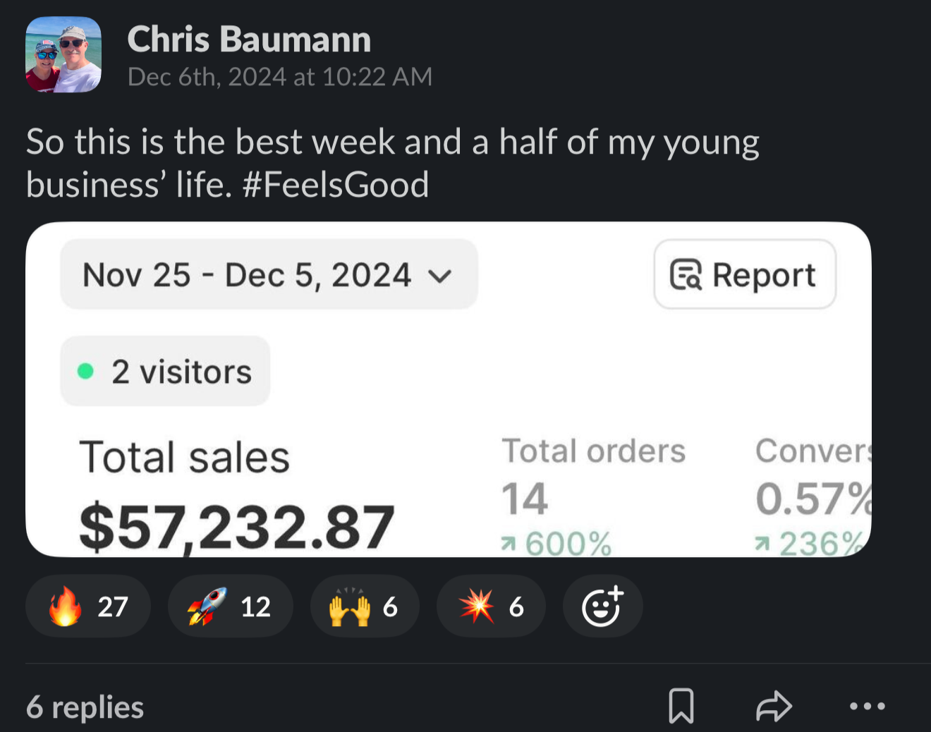 chris dropshipping results