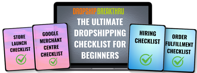 the ultimate dropshipping checklist bundle product image