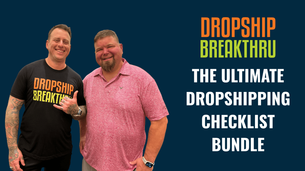 dropshipping checklists by dropship breakthru